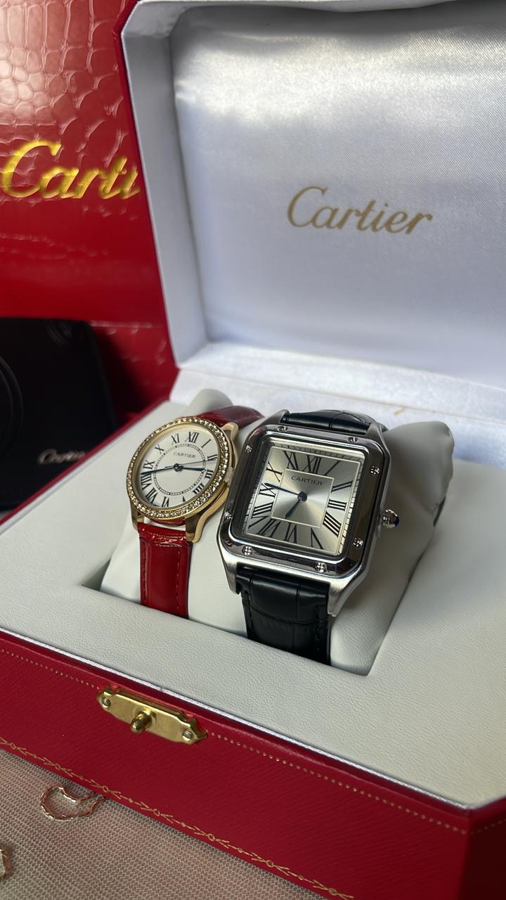 His & Hers - Cartier Silver/Red
