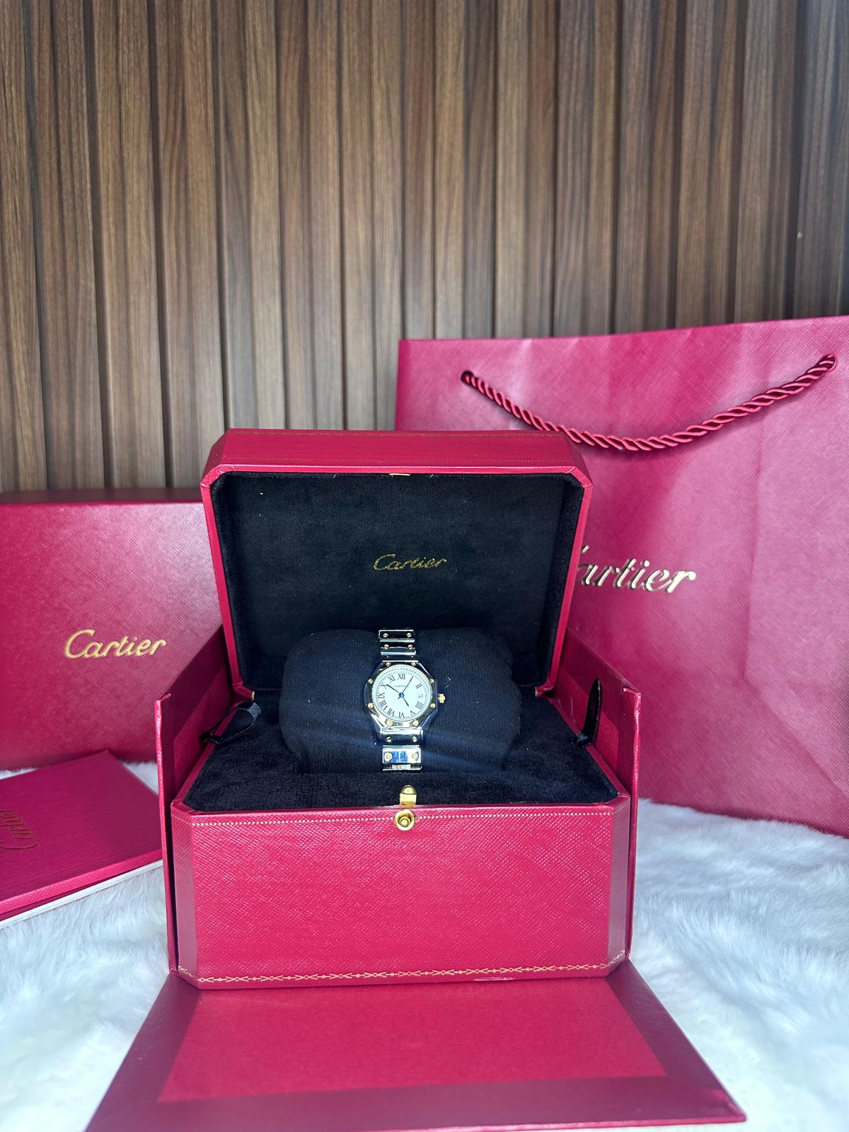 Cartier Santos Quartz - Gold